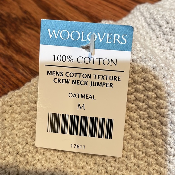 Mens Wool Crew Neck Pull Over - Picture 3 of 3